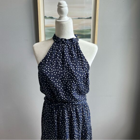 PRETTYGARDEN Women’s Halter Neck Maxi Dress Sleeveless Backless Sundress NWT - Picture 4 of 15